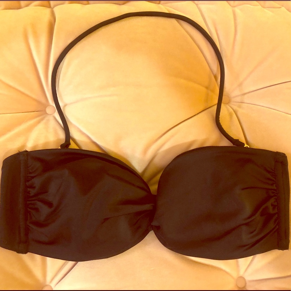 Victoria’s Secret Black ‘M’ Bandeau Bikini Top